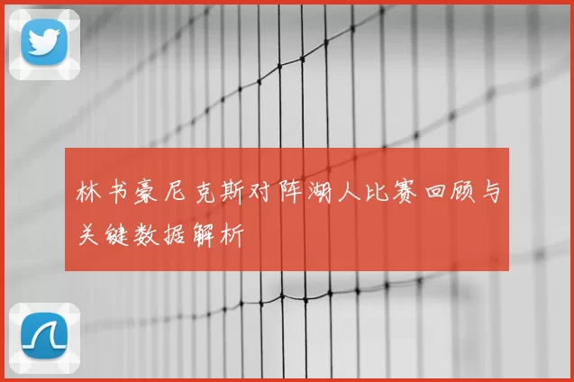 林书豪尼克斯对阵湖人比赛回顾与关键数据解析