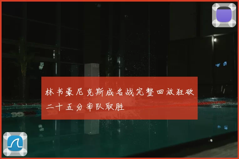 林书豪尼克斯成名战完整回放狂砍二十五分率队取胜